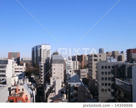 City street of Hongo, Bunkyo ku Tokyo 14309886