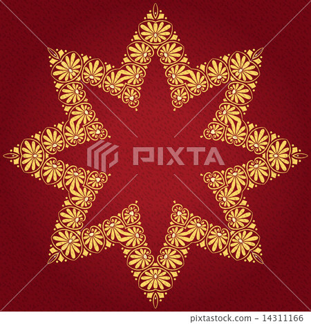 vector vintage elegant lace gold ornament  14311166