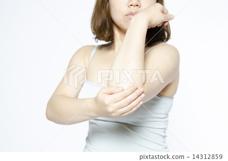 Female hand hand cosmetic care Horny elbow beauty 14312859