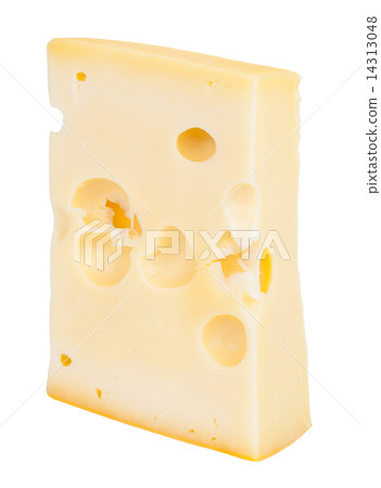 Isolated cheese chunk 14313048