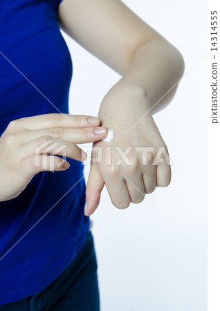 女手手化妝品護理霜保濕美容垂直 14314555