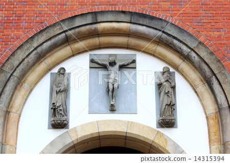 Christ image of Urakami Cathedral entrance 14315394