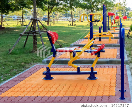 Exercise Equipment in public park 14317347