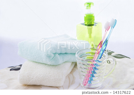 Stock Photo: toiletries, pink, everyday life