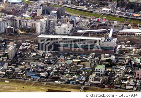 奈良縣王子鎮JR王子終點站航拍照片 奈良縣王子鎮JR王子終點站航拍照片 14317934
