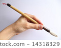 用刷子的手 14318329
