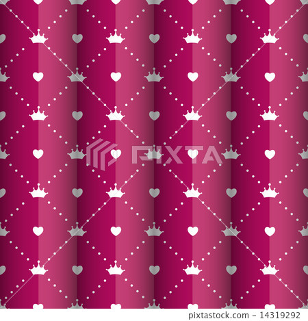 Princess Seamless Pattern Background Vector Illustration 14319292