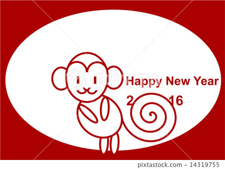 2016年插圖新年的卡材料 2016年插圖新年的卡材料 14319755
