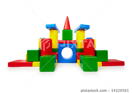 Colored toy bricks like a castle Colored toy bricks like a castle 14320561