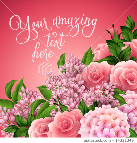 Vector flower background 14321349