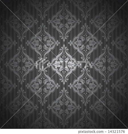 Damascus pattern. Seamless vintage background. Vector 14321576