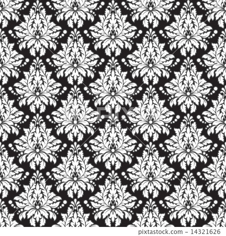 Damascus pattern. Seamless vintage background. Vector 14321626