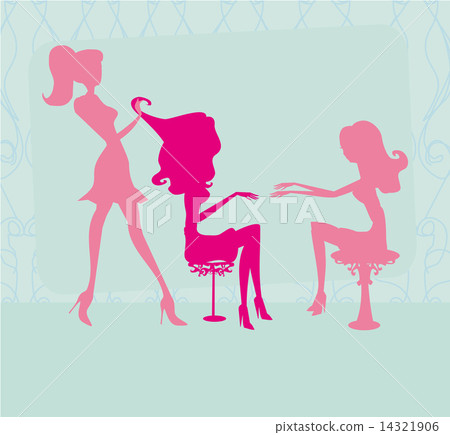 Vector illustration of the beautiful woman in beauty salon 14321906