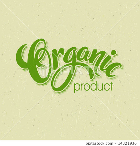 Title Organic. Vector Handmade lettering 14321936
