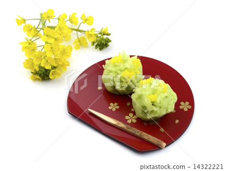 Rape blossoms Japanese sweets 14322221