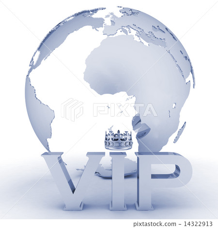 VIP abbreviation with a crown 14322913
