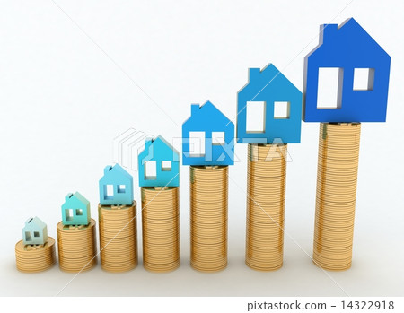 Diagram of growth in real estate prices 14322918