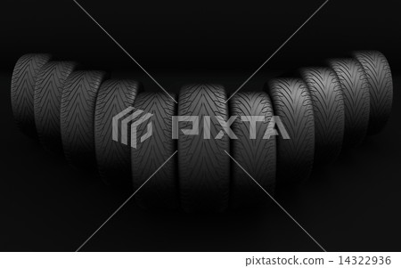 Car Wheels. Concept design. 3D render Car Wheels. Concept design. 3D render 14322936