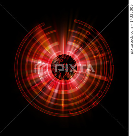 Red globe abstract Red globe abstract 14323009