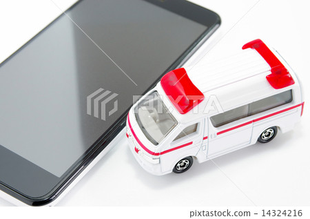 Ambulance and smartphone 14324216