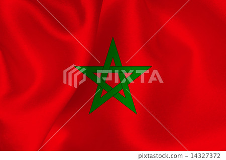 摩洛哥國旗的旗幟 14327372