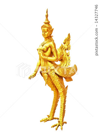 Mythical female bird with a human head with path , Thailand Mythical female bird with a human head with path , Thailand 14327746
