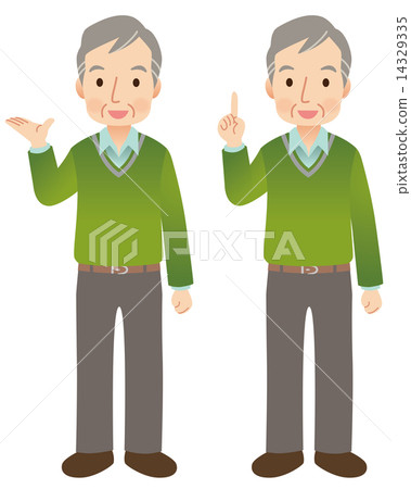 年長人資深表示姿勢 14329335