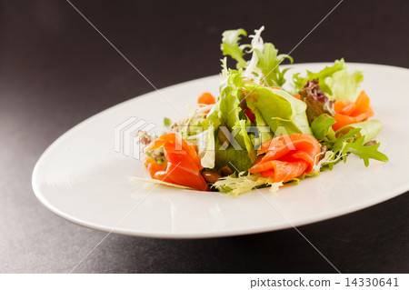 Japanese salad with salmon Japanese salad with salmon 14330641