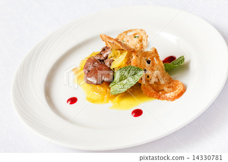foie gras with sauce foie gras with sauce 14330781