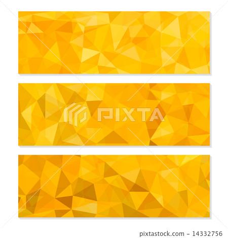 Set of Abstract Geometric Polygonal Backgrounds. 14332756