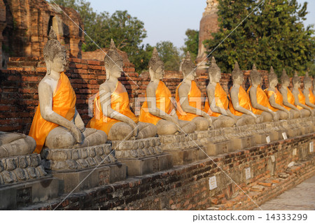 Buddha Status at Wat Yai Chaimongkol in Thailand 14333299