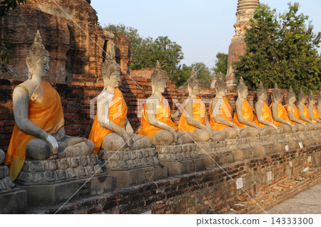 Buddha Status at Wat Yai Chaimongkol in Thailand Buddha Status at Wat Yai Chaimongkol in Thailand 14333300
