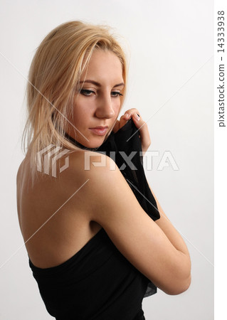 Beautiful giri on a white background Beautiful giri on a white background 14333938