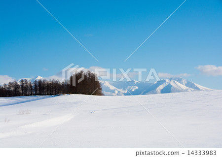 Winterscape顏色Tokachidake山富良野山 Winterscape顏色Tokachidake山富良野山 14333983
