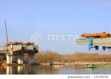 River Bridge Construction Site River Bridge Construction Site 14334034