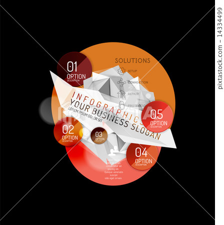 Business abstract triangular infographics layout Business abstract triangular infographics layout 14334499