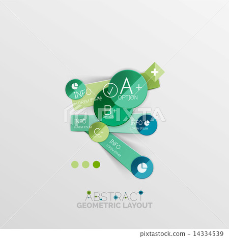 Modern abstract geometric info banner 14334539
