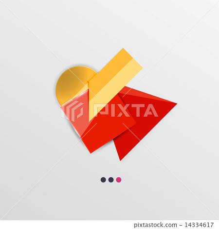 Modern abstract geometric info banner 14334617