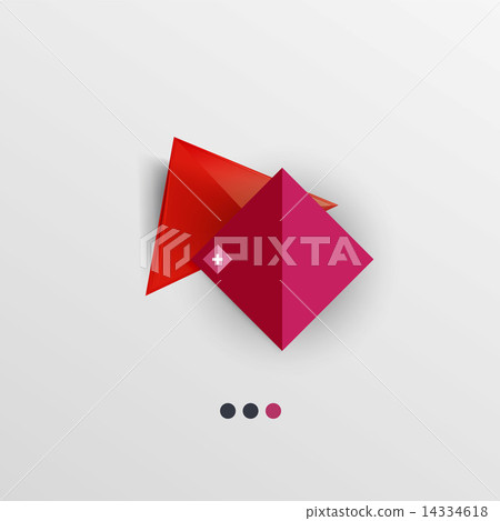 Modern abstract geometric info banner 14334618