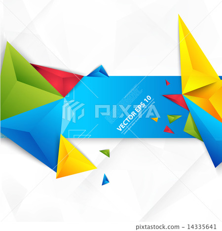 Vector color background abstract polygon triangle.  14335641