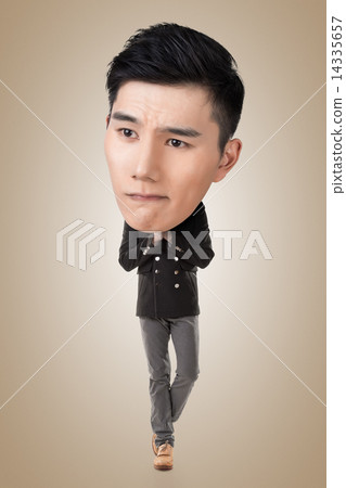 Funny Asian big head man Funny Asian big head man 14335657