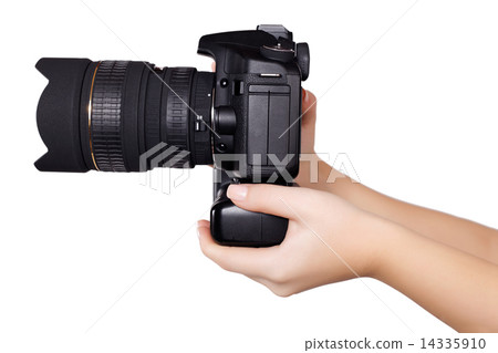 camera in hand isolated camera in hand isolated 14335910