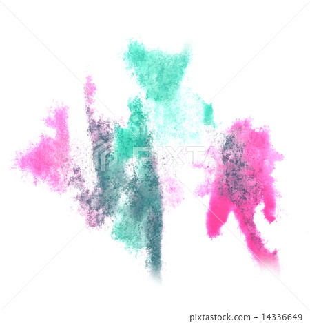 Abstract watercolor background turquoise, pink for your design i 14336649