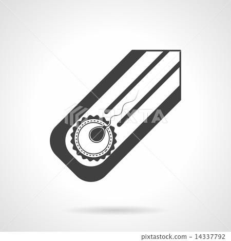 Artifical insemination black vector icon 14337792