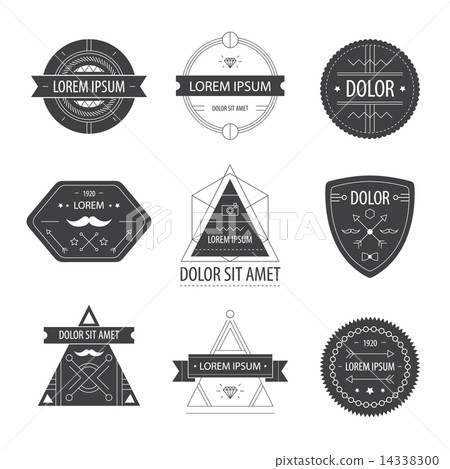 set of vector hipster modern labels, icons set of vector hipster modern labels, icons 14338300