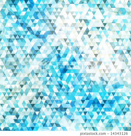 blue triangle seamless texture with grunge effect 14343126