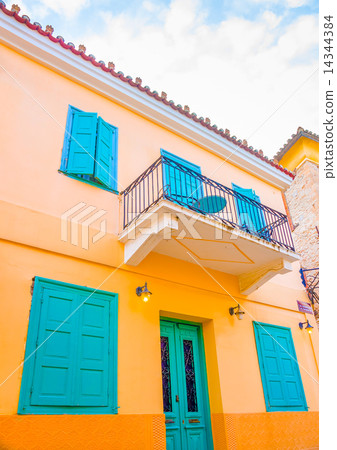 Historic building in Nafplio town in Greece 14344384