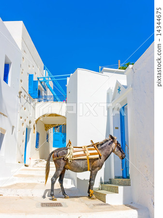 in Langada a vilage of Amorgos island in Greece 14344675