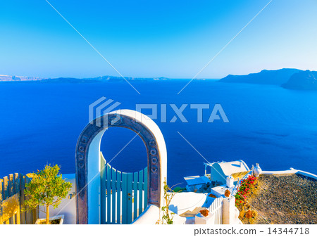 in Oia at Santorini island in Greece in Oia at Santorini island in Greece 14344718