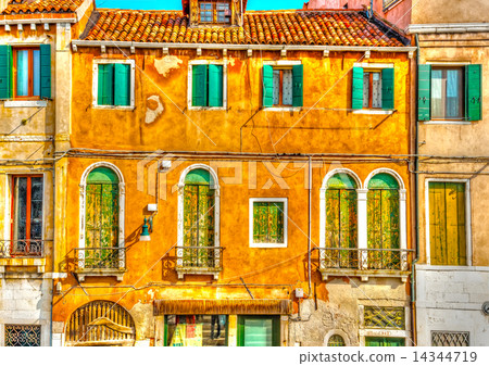 old building at Venice Italy. HDR processed old building at Venice Italy. HDR processed 14344719